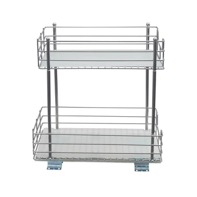 Household Essentials 12" 2-Tier Pantry Organizer Nickel 6 Household Essentials 12" 2-Tier Pantry Organizer Nickel - Image 4