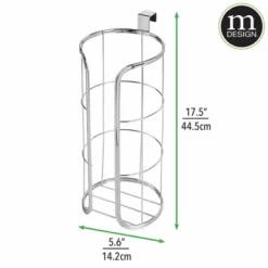 MDesign Metal Over The Tank Toilet Tissue Paper Roll Holder 14 MDesign Metal Over The Tank Toilet Tissue Paper Roll Holder -Storage Basket Shop GUEST 5dfeb34c cf64 4032 91fd 1a324799fb38