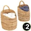 MDesign Woven Banana Bark Hanging Wall Storage Basket - Set Of 2 - Natural/Tan -Storage Basket Shop GUEST 5ecdd853 7938 43ae 9c1b 37e641ab738e