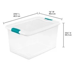 Sterilite 64 Quart Large Latching Stackable Clear Plastic Storage Tote Box, 12 Pack & Deep Clip Container Bins For Organization And Storage, 4 Pack 10 Sterilite 64 Quart Large Latching Stackable Clear Plastic Storage Tote Box, 12 Pack & Deep Clip Container Bins For Organization And Storage, 4 Pack -Storage Basket Shop GUEST 628ae042 f697 46ba 92e0 b5647dd284be 1