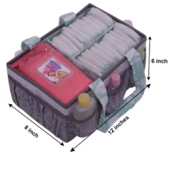 Bacati - Clouds In The City Mint/Gray Nursery Storage Caddy -Storage Basket Shop GUEST 63c5c032 68e7 4845 9dc5 979a82bad40f