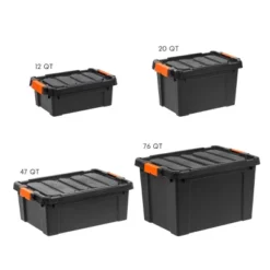 IRIS Heavy Duty Plastic Storage Bin With Durable Lid -Storage Basket Shop GUEST 64c9d2c4 10df 4946 946f b95a1186bf0f