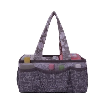 Bacati - Clouds In The City White/Gray Nursery Storage Caddy 3 Bacati - Clouds In The City White/Gray Nursery Storage Caddy