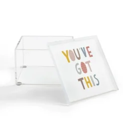 Alice Rebecca Potter You've Got This 4" X 4" Acrylic Box - Deny Designs