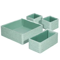 Sorbus Woven Paper Rope Baskets - 4 Piece Set -Storage Basket Shop GUEST 6cb67fbf b6ce 47d2 b4dc 8d6441fce122