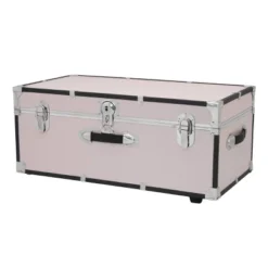 Seward Trunk 30" Paper Line Wheels And Bone -Storage Basket Shop GUEST 6ce39772 324e 45e6 988e fa1f24aa4d33