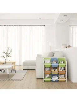 Year Color White Toy Cubes Storage Organizer For Kids, Classroom, Playroom, Daycare, Nursery With 9 Colorful Storage Bins -Storage Basket Shop GUEST 6cfb8b01 4360 4e2a a81b ab74082df34d