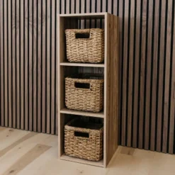 35.43" Piperton 3 Cube Organizer Natural - Signature Design By Ashley -Storage Basket Shop GUEST 6e99a16c 89f4 45c3 a965 aedf783b411b