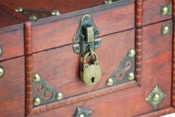 Brynnberg 9,4"x7,9"x5,9" Wooden Unique Handmade Decorative Wooden Box With Lock - Vintage -Storage Basket Shop GUEST 6f14ea82 63c7 4e34 843a f085047a37e2