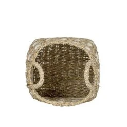 10 Inch Basket White Seagrass & Rope By Foreside Home & Garden -Storage Basket Shop GUEST 7354c71e c83e 4f48 81ff 82e32f57c494
