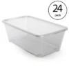 Life Story 6 Qt Rectangular Clear Plastic Protective Storage Shoe Box, 24 Pack -Storage Basket Shop GUEST 741f9999 76ef 4b92 a542 398ca8503d7b