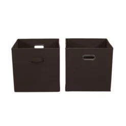 Household Essentials 2pc 12" X 13" Fabric Storage Bin Set -Storage Basket Shop GUEST 74c13fa2 3ad8 4ee1 973b b8c8a4d87c82