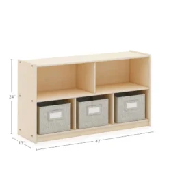Guidecraft EdQ 2-Shelf 5-Compartment Storage - 24" 9 Guidecraft EdQ 2-Shelf 5-Compartment Storage - 24" -Storage Basket Shop GUEST 76f1a3f4 f68c 4582 91fa b240f52a43a0