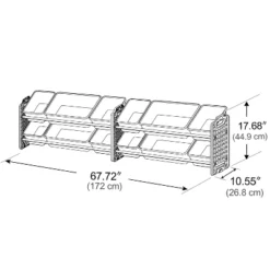 UNiPLAY Toy Organizer With Removable Storage Bins, Multi-Bin Organizer For Books, Building Blocks, School Materials, Toys With Baseplate Board Frame -Storage Basket Shop GUEST 782b8a7b 00ca 4dd9 bb14 e5ecc96c0850