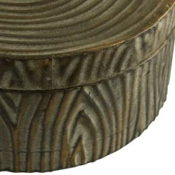 Set Of 2 Round Antique Bronze Metal Boxes With Bird Handled Lid - Olivia & May -Storage Basket Shop GUEST 7a4dd1d9 dcea 43f5 86fa f5a2bb009268