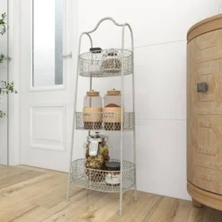 41" 3 Tier Rustic Farmhouse Iron Basket Stand - Olivia & May -Storage Basket Shop GUEST 7c0cf698 7576 436d 80ff a8c737e5167e
