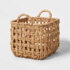 Twisted Open Checkered Weave Milk Crate Natural - Brightroom™ 10 Twisted Open Checkered Weave Milk Crate Natural - Brightroom™ -Storage Basket Shop GUEST 7cdb0b06 63dd 4c9e 9054 23599ff003c3