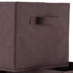 Set Of 6 Capri Foldable Fabric Baskets Chocolate - Winsome -Storage Basket Shop GUEST 7d96415e 26e0 49e3 a6c0 c74fb5531928