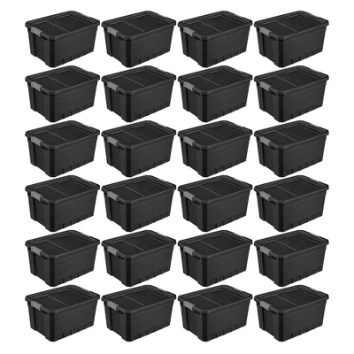 Sterilite Storage System Solution With 19 Gallon Heavy Duty Stackable Storage Box Container Totes With Grey Latching Lid For Home Organization 10 Sterilite Storage System Solution With 19 Gallon Heavy Duty Stackable Storage Box Container Totes With Grey Latching Lid For Home Organization - Image 8