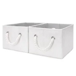 WeThinkStorage 2pk 20L Foldable Organizing Storage Bin With Rope Handle -Storage Basket Shop GUEST 80ea56f7 6da6 41b9 aa0f 8d6ab00c4aed