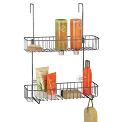 MDesign Wide Metal Over Door Hanging Shower Caddy, 2 Hooks And Baskets 23 MDesign Wide Metal Over Door Hanging Shower Caddy, 2 Hooks And Baskets -Storage Basket Shop GUEST 82babdd6 fa98 428c b08e 36b6517e5bd3