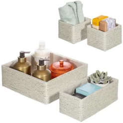 Sorbus Woven Paper Rope Baskets - 4 Piece Set -Storage Basket Shop GUEST 83040b09 f2ae 4e96 9664 f3e58d745802