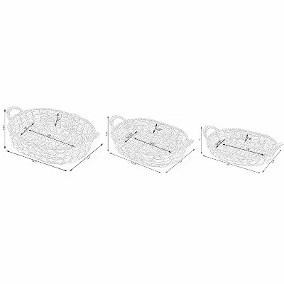 Vintiquewise Seagrass Fruit Bread Basket Tray With Handles 7 Vintiquewise Seagrass Fruit Bread Basket Tray With Handles - Image 5