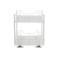 Household Essentials 15" 2-Tier Pantry Organizer White 13 Household Essentials 15" 2-Tier Pantry Organizer White -Storage Basket Shop GUEST 83d57ed8 bb7f 42c7 bede 907e9bba6cc2