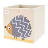 3 Sprouts Large 13 Inch Square Children's Foldable Fabric Storage Cube Organizer Box Soft Toy Bins, Pet Hedgehog And Dotted Sheep (2 Pack) -Storage Basket Shop GUEST 83f352d2 c716 4589 8a7f ba8d596f328a