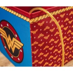 Ukonic DC Comics Wonder Woman Logo Storage Bin Cube Organizer | 11 Inches -Storage Basket Shop GUEST 83fd6729 5503 46b9 9c0c 85780c25d4d6