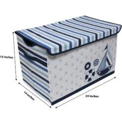 Bacati - Little Sailor Storage Toy Chest -Storage Basket Shop GUEST 8492d4aa 94de 460e 97b7 c34a1a1575b2