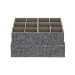 Household Essentials 3pc Drawer Organizer Set Graphite Linen -Storage Basket Shop GUEST 853e33f9 f7fd 420d a79e 488fa68936df