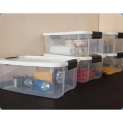 Sterilite 4 Sets Of 116-Quart & 6 Sets Of 18-Quart Heavy-Duty Stackable Clear Latch Lid Storage Container Tote For Home Organization -Storage Basket Shop GUEST 857f54ec aec4 493e a4a0 f69caa8463f8