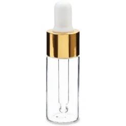 Juvale 24-Pack Clear Glass Tincture Bottles With Dropper, Mini Eye Dropper Bottles For Essential Oils, Travel Aromatherapy Perfume, Gold, 10ml -Storage Basket Shop GUEST 87321cb7 903b 441e 80b0 e5b7aee415a2