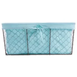 Design Imports Set Of 5 Rustic Bronze Chicken Wire Liner Baskets Aqua 14 Design Imports Set Of 5 Rustic Bronze Chicken Wire Liner Baskets Aqua -Storage Basket Shop GUEST 87addb40 801f 4e28 9bfc 1d7e44e367f4