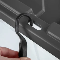 Sterilite 160 Quart Latching Stackable Bedroom Closet Playroom Wheeled Storage Box Container Bin With Gray Lid And Clear Sides -Storage Basket Shop GUEST 882dae14 2954 4a34 b3b1 5ec173523e3f