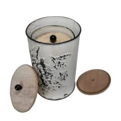 Set Of 3 Cream And Gray Floral Metal Decorative Storage Canisters - Foreside Home & Garden -Storage Basket Shop GUEST 89f3c44e ec45 4f76 9b9a 756a7000a2ae