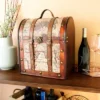 6 Bottle Old World Wooden Wine Box By Twine Living -Storage Basket Shop GUEST 8a151b26 9184 4a0f 983f aeb719b31b8c
