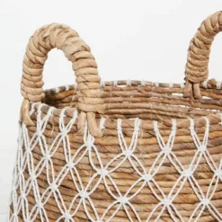 2pk Banana Leaf Storage Baskets Brown/White - Olivia & May -Storage Basket Shop GUEST 8a354211 6cae 45c3 b848 784741a12442