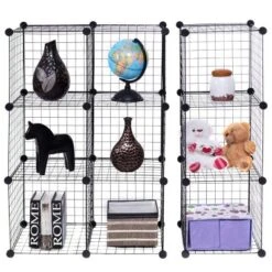 Costway 12 Cube Grid Wire Organizer Wardrobe Shelves Bookcase DIY -Storage Basket Shop GUEST 8a70884d 4c0c 4811 96a0 f80f4e46402d