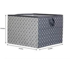 Bacati - Playful Fox Gray/white Arrow Storage Box Large -Storage Basket Shop GUEST 8ba76f6a c51a 4566 ac33 728506be5ce7