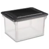 Sterilite Convenient Versatile Contoured Clear Home Organizing Storage File Container Box With Black Secure Seal Lid (4 Pack) 2 Sterilite Convenient Versatile Contoured Clear Home Organizing Storage File Container Box With Black Secure Seal Lid (4 Pack) -Storage Basket Shop GUEST 8bcc9a0d 094d 4aca 9e07 69ecffaf93f8