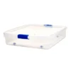Homz 56 Qt Full/Queen Underbed Clear Plastic Latching Storage Container