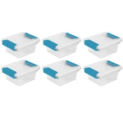 Sterilite Plastic Miniature Clip Storage Box Container With Latching Lid For Home, Office, Workspace, And Utility Space Organization -Storage Basket Shop GUEST 8d66a016 ba33 44ad 97e1 f241d95c586d