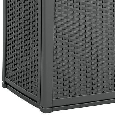 Suncast Lockable Outdoor 2-Door Cabinet Deck Box With Adjustable Shelf For Lawn, Garden, Patio, & Pool Accessory Storage, Cool Gray 6 Suncast Lockable Outdoor 2-Door Cabinet Deck Box With Adjustable Shelf For Lawn, Garden, Patio, & Pool Accessory Storage, Cool Gray - Image 4