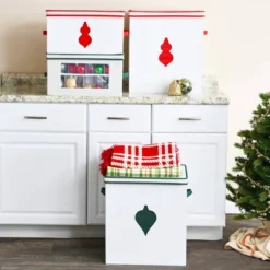Household Essentials Ornament Storage Chest With 48 Pockets Red -Storage Basket Shop GUEST 902e4d1c c3bd 4bc0 80c6 853e2f126674