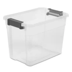 Sterilite 30 Quart Clear Plastic Stackable Storage Container Bin Box Tote With Grey Latching Lid Organizing Solution For Home & Classroom -Storage Basket Shop GUEST 90a6bbb0 d1f0 4654 8666 0b68788c5e14