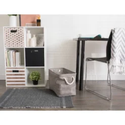 18" X 12" X 15" Large Polyester Variegated Rectangle Storage Bin Gray - Design Imports 13 18" X 12" X 15" Large Polyester Variegated Rectangle Storage Bin Gray - Design Imports -Storage Basket Shop GUEST 911a7b28 2303 4289 b9ba 4c396d9b1fb2