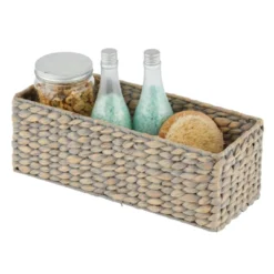 MDesign Natural Woven Water Hyacinth Bathroom Storage Organizer Basket -Storage Basket Shop GUEST 91796a35 cd8c 42f2 a2b0 79279ad8591f