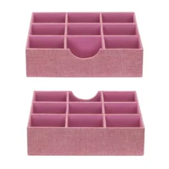 Household Essentials Set Of 2 9-Section Drawer Trays Carnation Pink 11 Household Essentials Set Of 2 9-Section Drawer Trays Carnation Pink -Storage Basket Shop GUEST 91fa43a9 b0fd 403b 8627 19a39fbad630